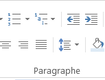 Image montrant où trouver l’icône « Augmenter le retrait » dans le menu de Microsoft Word
