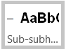 sub sub-heading