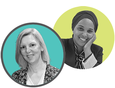 Shirley Netten, Présidente. Anab Ahmed, Directrice exécutive
